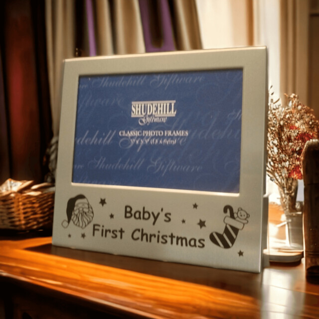 Babys First Christmas Photoframe