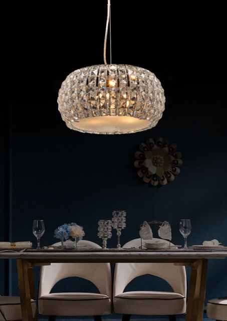 Aglow Int® Modern Round Ceiling Pendant Chandelier K9 Crystal Decor