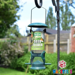 Wild Bird Feeder Supa Seed Feeder. Metal Base & Top For Garden /