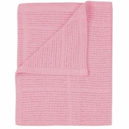 First Steps 100% Soft Cotton Cellular Baby Blanket Moses Basket Crib