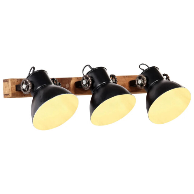 Industrial Wall Lamp Black 65x25 Cm E27 Vidaxl
