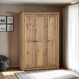 Panama Solid Pine Bedroom Furniture Wardrobe Chest Bedside Bed Tv Unit