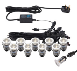 Outdoor Light Silver Ikonpro Cct 25mm Decking Kit Ip67 3000k 4000k