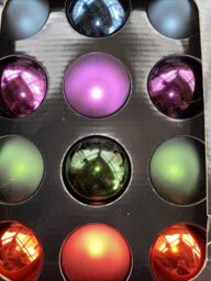 48 Habitat Shatterproof Baubles Christmas Tree Decorations Blue Damson