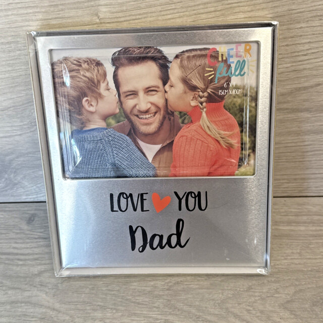 Widdop & Co. Aluminium Love You Dad Photo Frame - 6 X 4