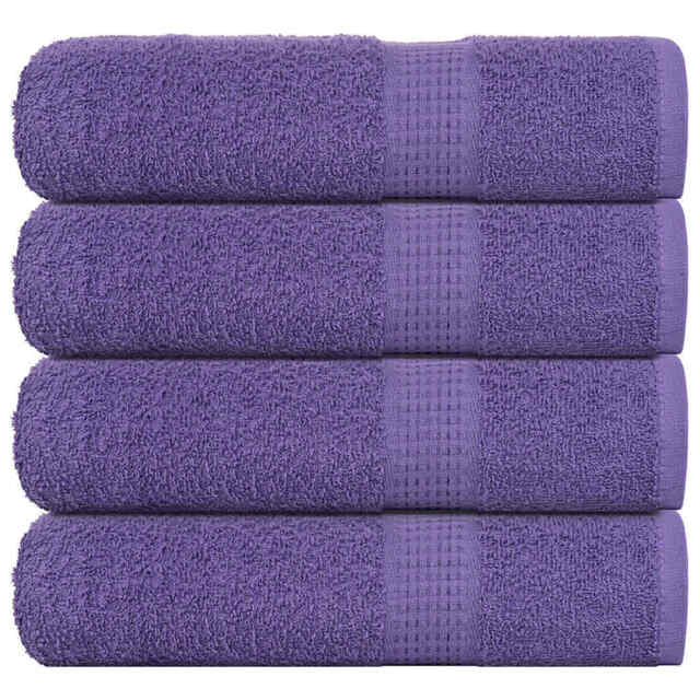 Shower Towels 4 Pcs Purple 70x140 Cm 360 Gsm 100% Cotton Vidaxl