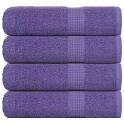 Shower Towels 4 Pcs Purple 70x140 Cm 360 Gsm 100% Cotton Vidaxl