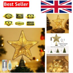 Christmas Star Tree Topper, 25.5 Cm, Usb Powered, Remote Controlled,