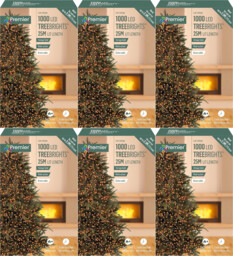 6x 1000 Led Multi-action Treebrights Christmas Tree Lights Timer -