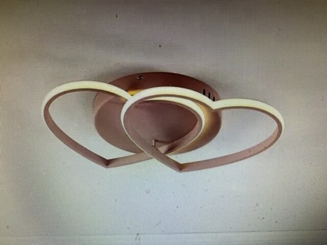 Harbour Studio Kids Edition Twin Heart Steel Pink Led Ceiling Light