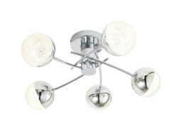 Bathroom Light Silver Rhodes 5 Led Chrome Ip44 Spa Spa-36303-chr