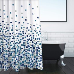 "Ansio Shower Curtain For Bathroom - W 70.9"" X L (1 Panels), Mosaic"