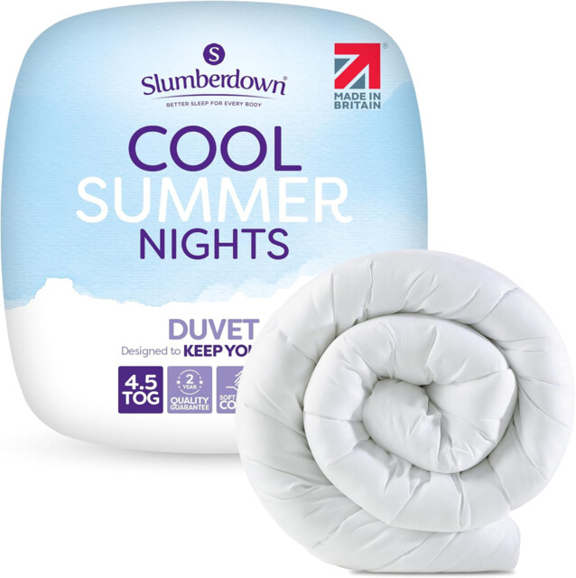 Slumberdown Cool Summer Nights 4.5 Tog King Size Duvet - Lightweight &