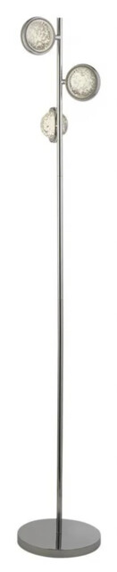 Floor Light Silver Quartz Led Chrome Searchlight 28701-3cc