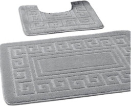 Luxury 2 Piece Greek Bath Mat Set Non Slip Ultra Soft Bathroom Mats