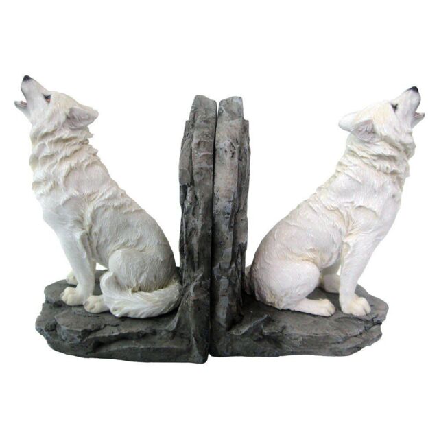 Nemesis Now Wardens Of The North Bookends 20.3cm White, Resin