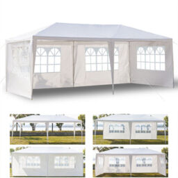 Garden Outdoor Gazebo Party Tent (295 X 395 X 250 Cm) - White - Multi