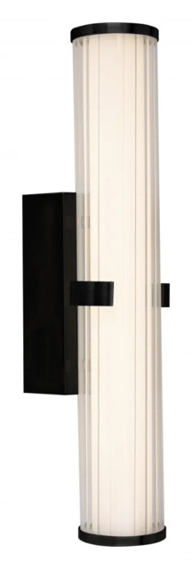 Wall Light Black Clamp Led Ip44 430mm Matt Searchlight 63125-1bk