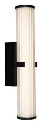 Wall Light Black Clamp Led Ip44 430mm Matt Searchlight 63125-1bk
