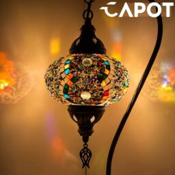 Turkish Moroccan Mosaic Lamp Handmade Tiffany Colorful Glass Desk