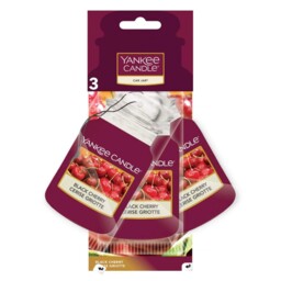 Yankee Candle Black Cherry Car Jar Air Freshener (pack Of 3)