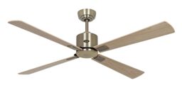 "Dc Ceiling Fan With Remote Indoor Fan Eco Neo Brass 132 Cm 52"" Maple"