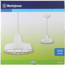 Westinghouse Academy White 1 Light Dimmable Led Pendant Light With