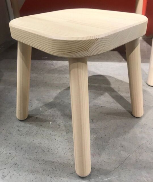 Ikea Flisat Children's Stool,solid Wood,402.735.93, 24x24x28 Cm