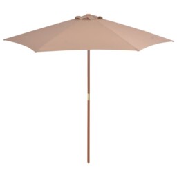 Garden Parasol 270x270 Cm Wooden Pole