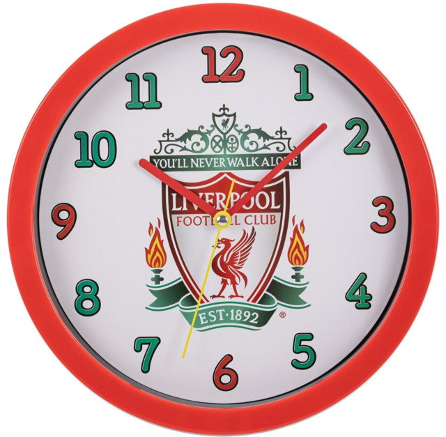 Liverpool Red Bedroom Wall Clock Lfc3000