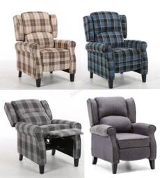 Westwood Armchair Sofa Recliner Tub Chair Seat Vintage Lounge Fabric