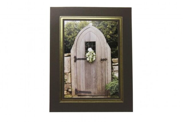 "Pack 10 Brown Photo Strut Mount 5x7"" By Kenro Portrait Or Landscape"