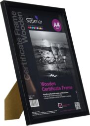 A4 Black Certificate Frame Picture Photos Posters Grad Degree Wall