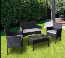 4pcs Rattan Outdoor Garden Furniture Sofa Set