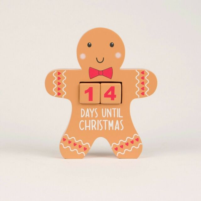 Sass & Belle Gingerbread Man Countdown Blocks Christmas Advent Xmas