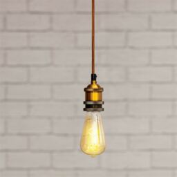 Eagle Vintage Single Pendant Lamp Holder Colour Antique Gold - E390ag