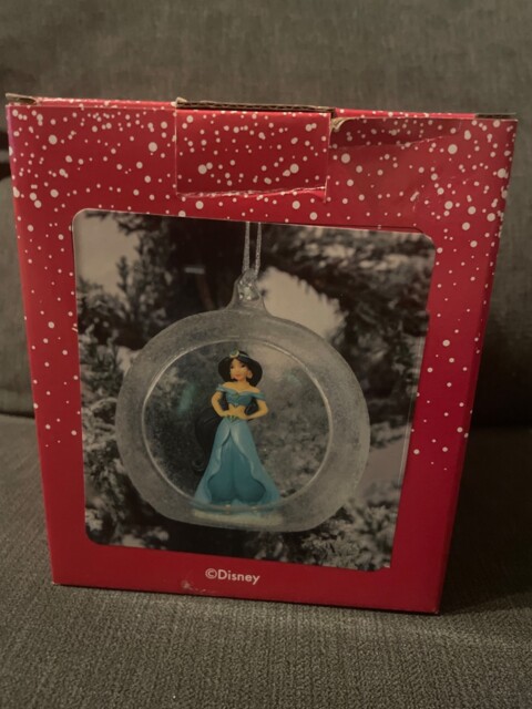 Disney Princess /jasmine , Aladdin Glass Bauble Brand , Christmas Tree