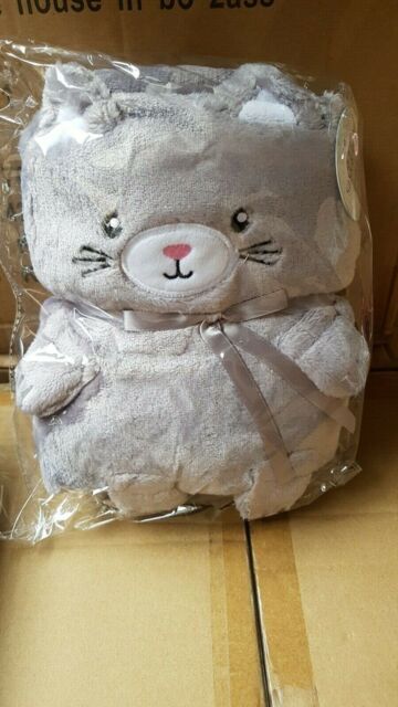 Sass & Belle - Kitty Cat Soft Fleece Baby Newborn Soft Fleece Blanket