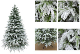 Snow Flocked Christmas Tree Xmas Bushy Snow Covered Pine Xmas Home