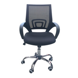 Tate Black Mesh Office Chair - Ergonomic Comfort With Sleek Swivel