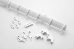 Bendable Curtain Rail Universal Track White Ready To Fit Includes