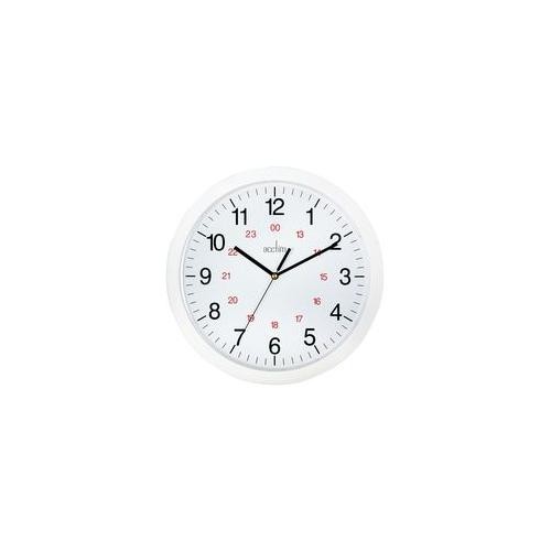 21162 Acctim Clock Quartz 30cm White