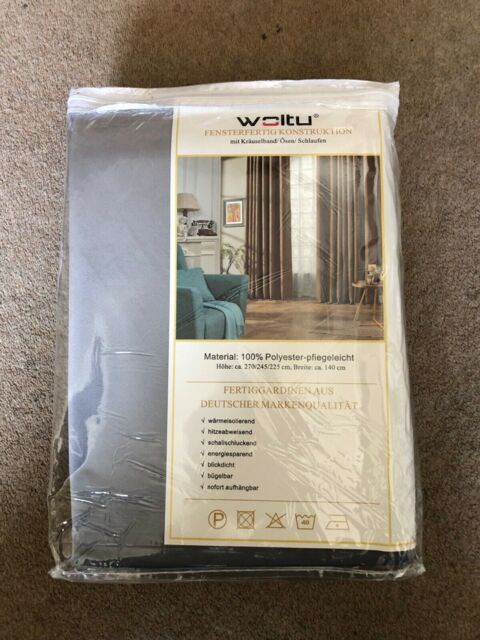 Woltu Blackout Curtain Eyelet Bedroom Super Soft Thermal Insulated 140
