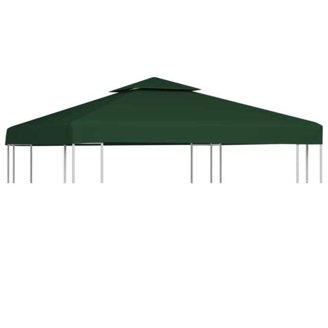 Gazebo Cover Canopy Replacement 310 / M² Green 3 X 3 M Vidaxl