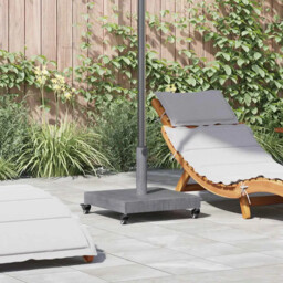 Outdoor Umbrella Base Dark Grey Wood Look 45 X 45 X 31.5 Cm Vidaxl