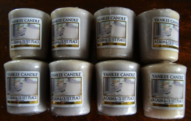 Yankee Candle Votives, A Calm & Quiet Place, Bundle Of 8 Pieces
