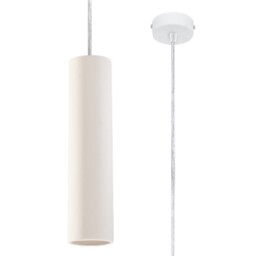 Modern Pendant Light Nancy Ceramic White Gu10 Led Sollux Lighting