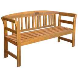 Garden Bench 157 Cm Solid Acacia Wood Vidaxl