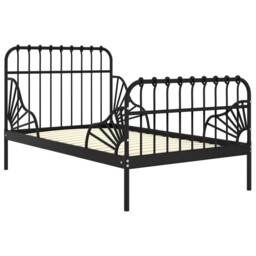Extendable Bed Frame Metal Home Bed Base Bedstead Set Multi Colours