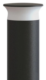 Outdoor Light Grey Bollard Ip65 Dark 400mm Integral Ilbda001-400